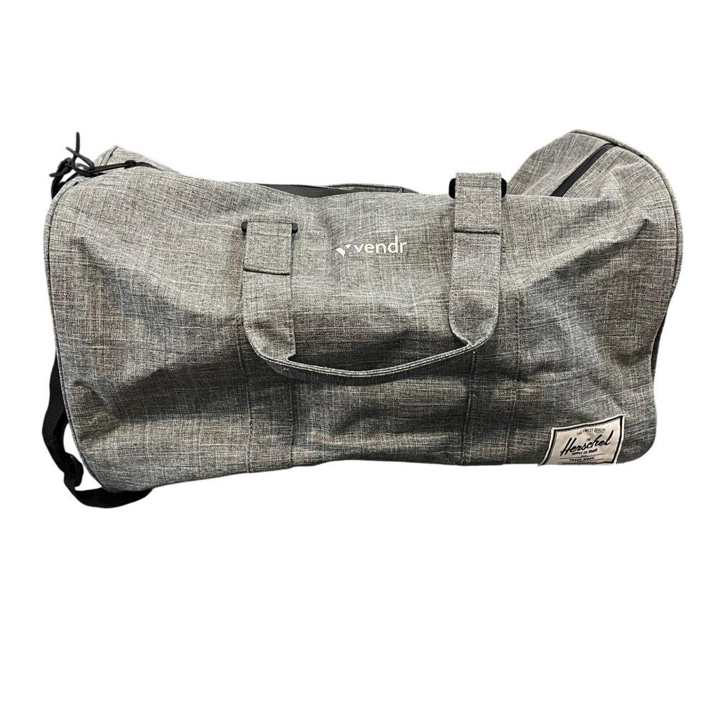Herschel Supply Co Novel Duffle Bag Unisex OS Gray Heathered Vendr Logo